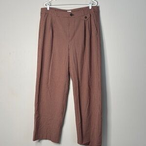 a new day -  Brown Tan Checkered plaid  Dress Pants